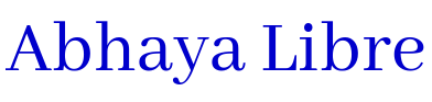 Abhaya Libre шрифт